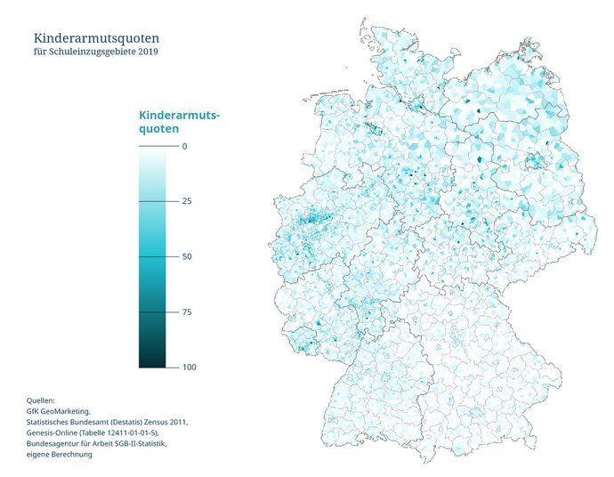 Grafik Armutsquoten Deutschlands